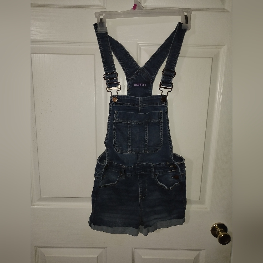 Overall Jean Shorts